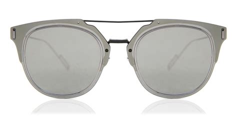 Dior DIOR COMPOSIT 1.F Asian Fit 003/65 Silver Black Sunglasses 